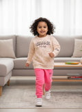 Girls’ Cozy Printed Sweatshirt & Jogger Set