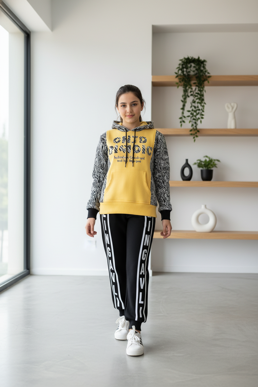 Girls' Cotton Loungewear Set