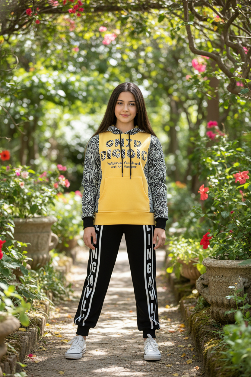 Girls' Cotton Loungewear Set